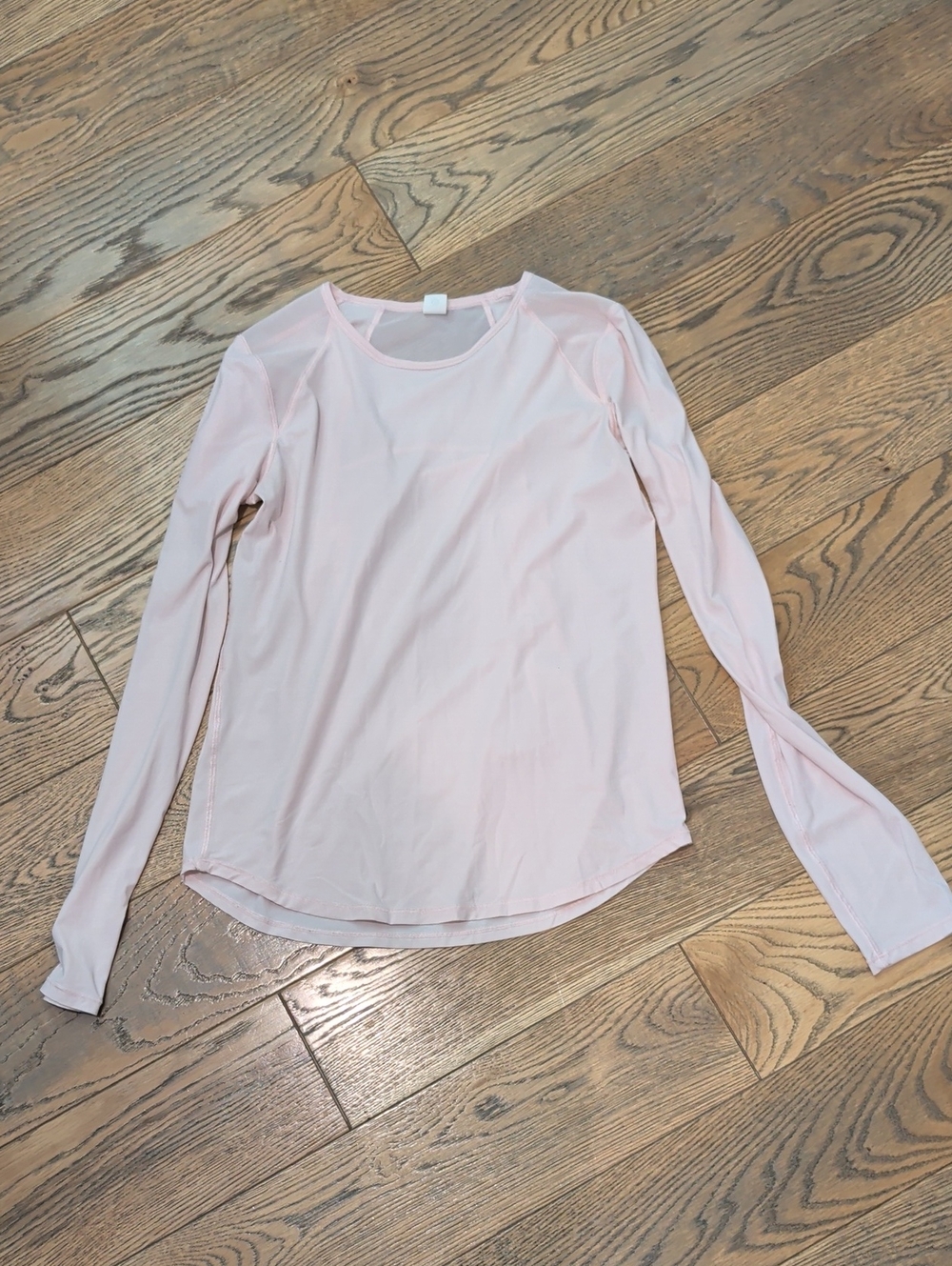 lululemon athletica Pale Pink Long Sleeve Crew Top